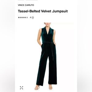 NWT Hunter Green Vince Canute Jumpsuit